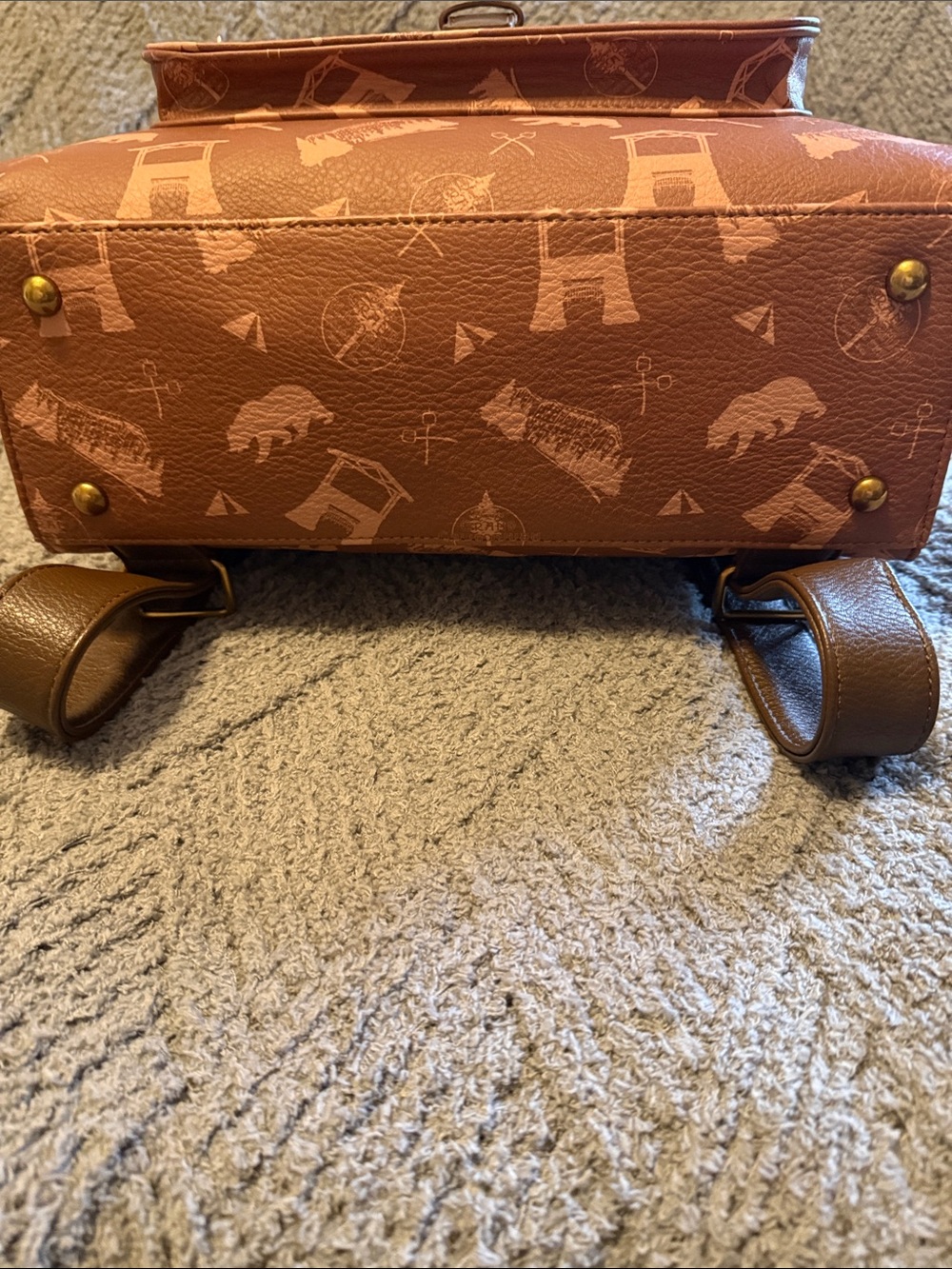 Loungefly Brown Grand Californian Hotel & Spa Themed Backpack - Picture 7 of 7